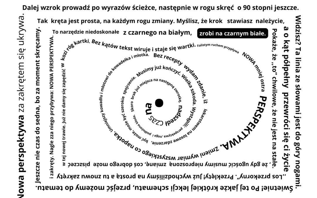 Perspektywa, noga i&nbsp;podłożona kłoda